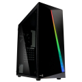 Корпус ATX AEROCOOL Shard A-BK-v, Midi-Tower, без БП, черный
