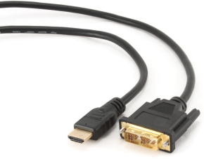 Кабель Cablexpert  Gembird HDMI-DVI (CC-HDMI-DVI-10) 19M19M, 3.0м, single link, черный, позол.разъ