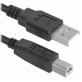 Кабель-провод для принтера USB - USB 3 метра, черный