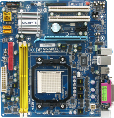 Мат. плата GIGABYTE GA-M61PME-S2P SAM2+,AM3,mATX,4 SATA,VGA,2 DDR2