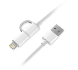 Кабель USB in Micro и Apple iphone 5-7  1.5м